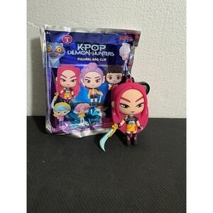 Netflix Kpop Demon Hunters Mira Digital Bag Clip Monogram Keychain